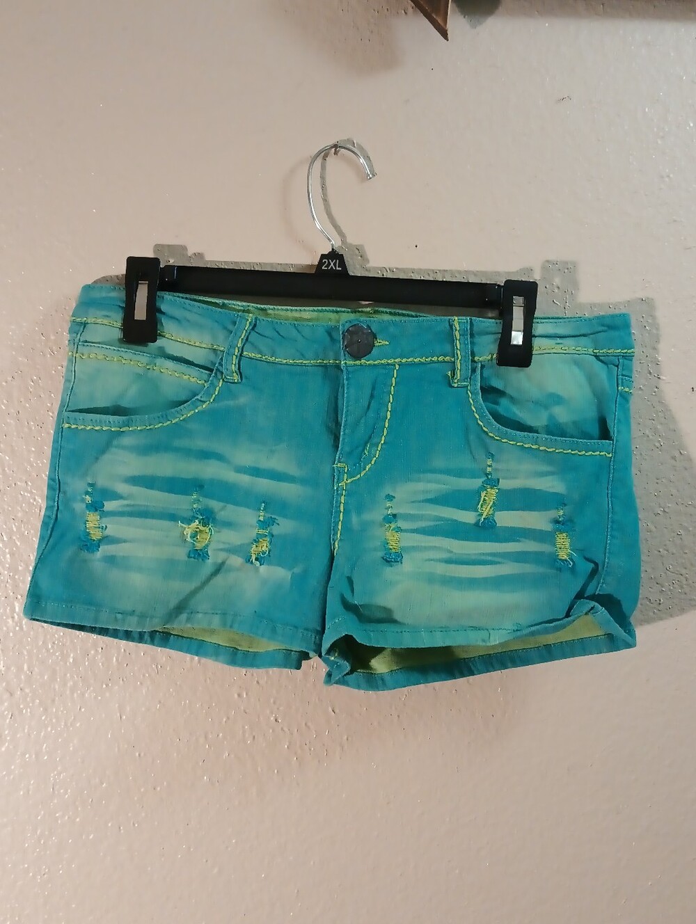 No Boundaries Girls Tie Dye Denim Shorts